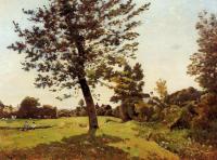 Henri-Joseph Harpignies - Meadow, Sunlight Effect